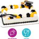 DecoPac Grad Cap with Tassels Cake Topper 24 Pack Elegant Graduation Hat Cake Decoration, Food Safe - Pack Of 24