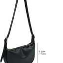 Crescent Crossbody Bag Women's Shoulder Hobo Handbag Purse- Adjustable Detachable Strap for Work Travel