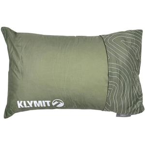 Klymit Drift Camping Pillow, Shredded Memory Foam Travel Pillow with Reversible Cover for Outdoor Use, Green, Regular