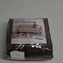 Reversible Loveseat Sofa Covers Couch Cover Furniture Protector(Loveseat,Chocolate/Beige) (Loveseat-Oversized(54"))