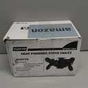 Wood Stove Fan Heat Powered, Strong Magnetic Fireplace Fan,Ultra Quiet & High Speed & Non Electric Auto Thermal Fireplace Fans Heat Powered with Thermometer, Wire Rope, Dual Blade