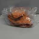 homing 15 Inch Round Cloth Placemats Set of 6, Cotton Linen Blend Washable Table Mats, Farmhouse Dining Place Mats for Indoors & Outdoors, Easy to Clean, Orange