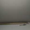 Ivilon Drapery Window Curtain Rod - End Cap Style Design 1 Inch Pole. 72 to 144 Inch Color Warm Gold