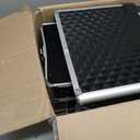 Stagiant Rolling Makeup Case Cosmetology Case on Wheels 4 in 1 Large Cosmetic Organizer Train Case Makeup Travel Case with Key Swivel Wheels Nail Artist Salon Storage Traveling Cart Trunk Black