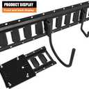 Trailer E-Track Tie-Down Rail System Kit Black, Including 2FT E Track Rail, Etrack Plate, Etrack Hook Accessories for Enclosed Trailer Truck Bed