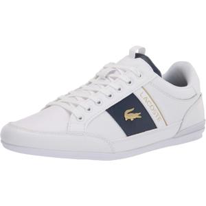 Lacoste Men's Chaymon Sneaker (9.5, White/White Leather)