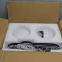 Bektas Wall Sconces, Set of 2, Matte Black, Modern Light Fixture with White Globe Glass Shade, Wall Lighting for Living Room, Bedrooms