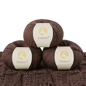 100% Merino Wool Yarn, 6-Ply Luxurious and Soft Yarn for Hand Knitting & Crocheting, 1.76 OZ/50g, 127 yds/116 Meters(Aruba Sea, 1 Ball)