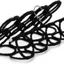 Tosnail Pack of 2 Scarf Hanger Holder Organizer Space Saver for Tie, Belt, Scarves, Socks - Black