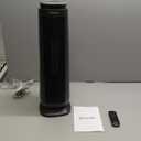 PELONIS PTH15A4BGB Ceramic Tower 1500W Indoor Space Heater with Oscillation, Remote Control, Programmable Thermostat & 8H Timer, ECO Mode, Tip-Over Switch & Overheating Protection, Gray (Grey)