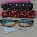 EYEGUARD 4 Pack Blue Light Reading Glasses for Women Computer Readers Fashion Spring Hinge Eyeglasses 3.00