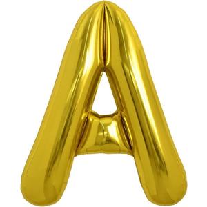 TONIFUL 40 Inch Large Gold Letter A Helium Balloons,Foil Mylar Big Balloons for 2026 New Year Eve Graduation Wedding Baby Shower Birthday Party Anniversary...