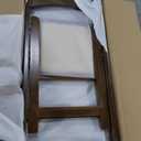 Wooden Folding Chair with Soft Cushion, Simple and Stylish, Comfortable and Durable, Suitable for Weddings, banquets and Events, no Assembly Required, Classic-Fruitwood, Set of 4