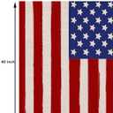 Vintage American US House Flag 28x40 Inch Double Sided Burlap Stars and Stripes Large Yard Flag Seasonal Patriotic Flag for Farmhouse Holiday Outside Outdoor Decoration