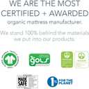 Naturepedic Organic Baby Crib Mattress - Lightweight Infant & Toddler Bed - Waterproof, Non-Toxic, Standard Size 52" x 28"