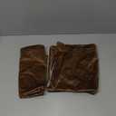 MIULEE Pack of 2 Decorative Velvet Throw Pillow Cover Soft Pillowcase Solid Square Cushion Case for Sofa Bedroom Car 20x20 Inch 50x50 Cm Chocolate