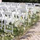 16Pcs White Delphinium Artificial Flowers 33.5'' Long Stem Silk Larkspur Flowers Bulk Faux Silk Flowers for Tall Vase Wedding Table Centerpieces Home Garden Outdoor Decor, White