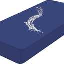 Smiry Waterproof Couch Cushion Covers, Stretch Washable Sofa Cushion Cover, Soft Sofa Slipcover Elastic Non-Slip Furniture Protector for Pets, Kid (Large, Navy)
