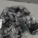 Overlay Cabinet Hinges 1/2 Inch 50 Pack (25 Pairs) Face Mount (Matte Black, Screws Included)