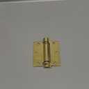 Richelieu Hardware 5821BR Onward Full Mortise Adjustable Spring Hinge, 3-1/2 in (88.9 mm), Brass
