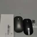 Bluetooth Wireless Mouse for MacBook/Windows/Android Tablet/iPad/Mac/Laptop/PC/Computer,Rechargeable Dual Mode(BT5.2 & 3.0 & 2.4G USB) Silent Mouse for Desktop/Notebook/Computer (Black(get one more gray cover))