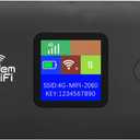 4G LTE Wi Fi Mobile Hotspot, Portable Wi Fi Hotspot for Travel, 10 Connected Devices, Cordless Internet Router Devices with SIM Card Slot, for Europe Africa Southeast Asia