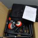 Hoctieon 2 Section Laundry Sorter Cart, 400L Rolling Hamper with Wheels, Industrial Laundry Basket Organizer, Extra Large Dirty Clothes Hamper for Home & Hotel, Heavy Duty, Black