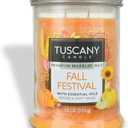 Tuscany Candle Fall Festival Long-Lasting Scented Jar Candle, 18 oz