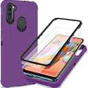 Probeetle Case for Samsung Galaxy A11 Phone Case Lilac Purple/Black | HD Screen Protector, Heavy Duty, 3 Layer, Hybrid, Shock Proof, Protective, Rugged Bumper, PC and TPU, Cover Case