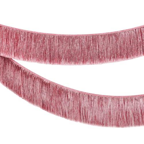 KatchOn, XtraLarge Rose Gold Fringe Banner - Pack of 2 | Rose Gold Backdrop for Bachelorette Party Decorations | Streamers for Birthday Decorations | Fringe Garland for Valentines Day Decorations