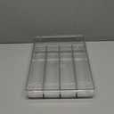 Yieach Clear Silverware Organizer with Lid - 9 inch Wide - Small Silverware Drawer Organizer & Tray and Utensil Drawer Organizers with Lid,BPA Free Plastic Flatware Drawers Organizers for Fork,Spoon (Medium)