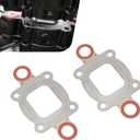 2 PCS Exhaust Manifold Elbow Riser Gasket, OEM #27-864850A02 27-864850A1 for Mercruiser Riser Gasket Replacement, Dry Joint Full Flow Gasket Fit for MerCruiser 4.3L 5.0L 5.7L 6.2L V6 V8