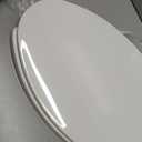 BEMIS 175 Commercial Open Front Plastic Toilet Seat, Heavy Duty Industrial Seat with Lid, Elongated, White