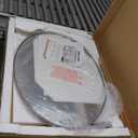 ANDY STAR Brushed Nickel Oval Wall Mirror, 20x28, Modern Bathroom Mirror, Sturdy Stainless Steel Frame, Clear Reflection, Anti-Corrosion Backboard