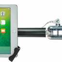 Tablet Pole Clamp CTA Heavy-Duty Security Pole Clamp For iPad 10th Gen 10.9" - iPad 7/8/9 Gen 10.2- iPad Air 4 - iPad Pro 12.9- Galaxy Tab - Surface Pro 7 - Zebra Tablets & More - Black (PAD-HPCS)