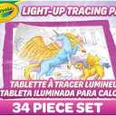 Crayola Light Up Tracing Pad - Pink, Writing & Drawing Art Kit for Kids & Adults, Kids Toys, Tracing Light Box Table, Holiday & Christmas Gifts for Girls & Boys, 6+ 