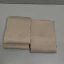 Stone Cafe Curtains 24 Inch Length Tier 2 Panels Set, Soft Solid Thermal Insulated Blackout Kitchen Half Curtains for Windows for Bathroom Basement, Stone, 2PCS Each 30" Wx24 L