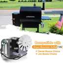 110V Auger Feed Motor Replacement Parts for Green Mountain Daniel Boone and Jim Bowie 110V Choice Pellet Grills, 5.3 RPM P-1041 Auger Fuel Drive Motor with Mounting Bracket for GMG DB/JB Choice