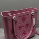 Rubber Tote Bag for Women-Cute Sports Bag for Travel, Pool Days, Gym, & Daily Use Durable Lightweight Design