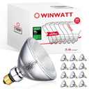 WinWatt PAR38 Flood 25-Deg. 39W, 12-Pack 50W Eq. EcoPAR Halogen Light Bulb E26 Dimmable 2900K CRI100 120V (Count of 12)