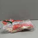 DIYDEC 3PCS Christmas Red Bows Decorations 12 x 14 Inches Large Velvet Christmas Tree Wreaths Bows with Glitter Gold Edge for Xmas Home Fence Stairs Railing Fireplace Indoor Outdoor Front Door Decor