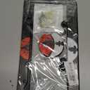 Anime License Plate FramesAnime Car Accessories for Women & MenCute License Plate HolderAluminum License Plate Frame Fits Standard US Vehicles Size 12.2 x 6 Inch (Black-2pcs)