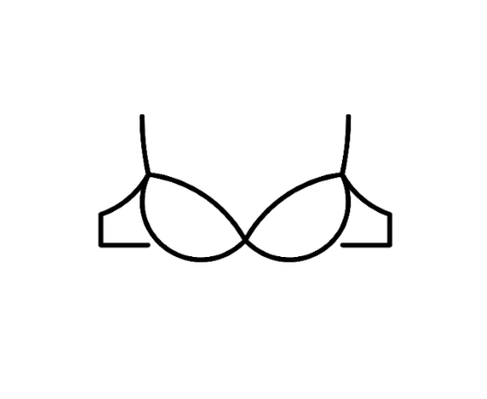 Pack Of 2 seamless wireless bra, Large