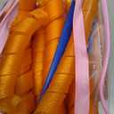 40pcs Heatless Spiral Hair Curlers for Long Hair - Heatless Curls Overnight 22inch Magic Hair Rollers No Heat Curlers for Women Kids (Pink&Orange)