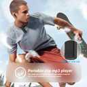 64GB wiwoo Sport Clip on MP3 Player with Bluetooth- Superlight Mini MP3 Player with Clip and Recorder(No FM), MicroSD Support, Shuffle Playback for Running, Cycling, Hiking, Climbing and Yoga