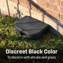 Exterminators Choice Compact Mouse Bait Station - Heavy-Duty Outdoor Mouse Bait Box - Lockable Design with Key - Versatile Indoor & Outdoor Use - Pack of 12, Black, 4.75in x 3.5in x 1.25in