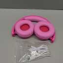 iClever BTH22 Kids Bluetooth Headphones, 60H Play Time, 74/85 dBA Safe Volume, Bluetooth 5.4, USB C, Over Ear Kids Headphones Wireless with Mic AUX Cord for iPad/Tablet/Travel, Blossom Pink