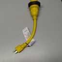 Shore Power Cord Adapter 125V 15A Male 5-15P to NEMA L5-30R Female 30A Marine/RV/Household Use Adapter with Locking Ring 1FT Long