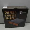 SYSYLY Coffee Pod Holder Storage Drawer for K Cup,36 Pod Capacity, Countertop Organizer, Metal, 12.6" L x 12.6" W x 3.5" H, Black.