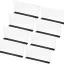 PATIKIL 8 Pack Shelf Dividers for Closet Organization, 9.9x1.6x4.8 Acrylic Magnetic Closets Separator Kitchen Cabinet Shelves Under Bed Blocker for Bedroom Kitchen Office, Clear